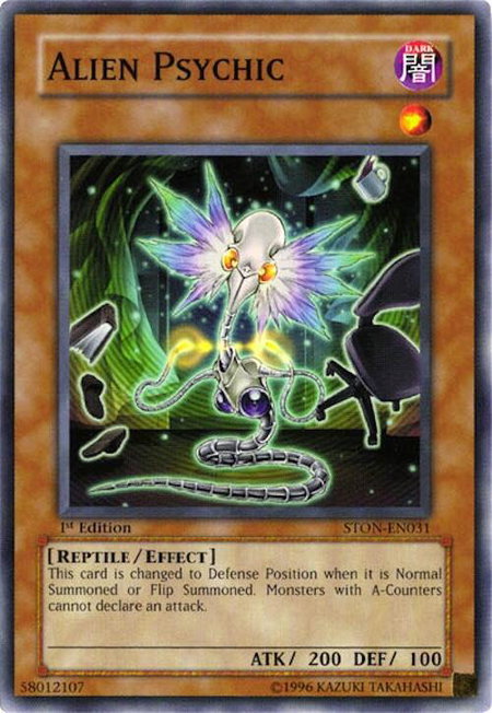 Alien Psychic - Strike of Neos YuGiOh trading card