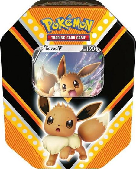 V Powers Tin [Eevee V] (International Version) - Miscellaneous Cards & Products Pokémon trading card