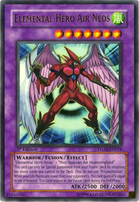 Elemental Hero Air Neos - Strike of Neos YuGiOh trading card