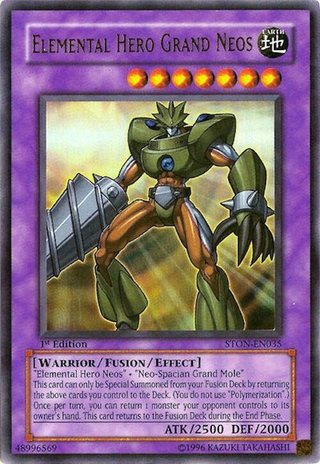 Elemental Hero Grand Neos - Strike of Neos YuGiOh trading card