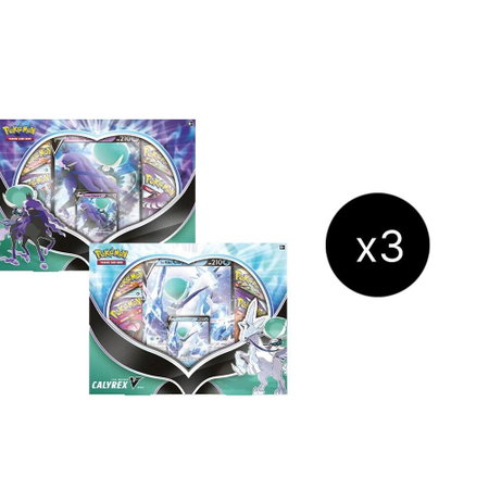 Ice Rider/ Shadow Rider Calyrex V Box Case - SWSH06: Chilling Reign Pokémon trading card