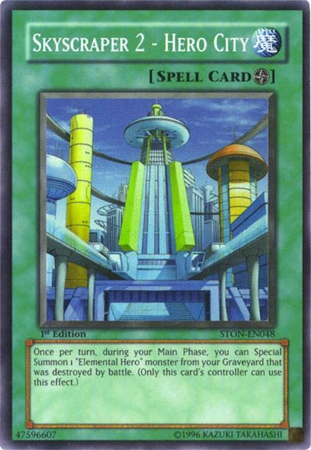 Skyscraper 2 - Hero City - Strike of Neos YuGiOh trading card