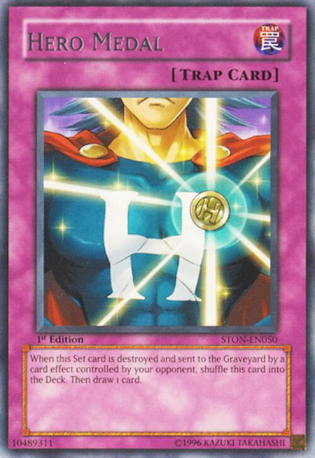 Hero Medal - Strike of Neos YuGiOh trading card