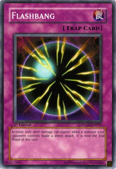 Flashbang - Strike of Neos YuGiOh trading card