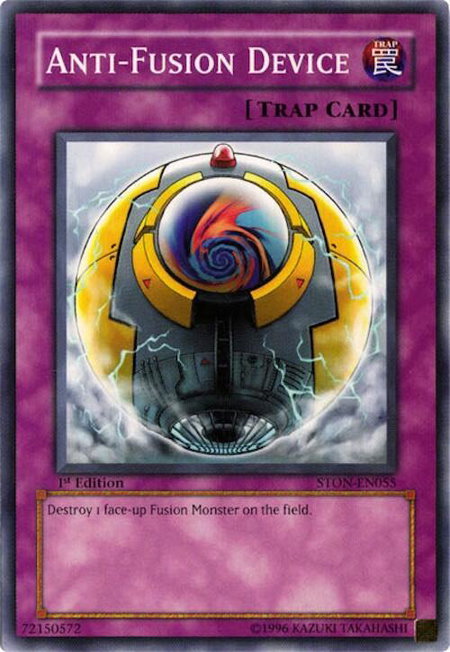Anti-Fusion Device - Strike of Neos YuGiOh trading card