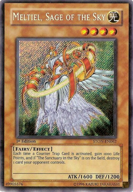 Meltiel, Sage of the Sky - Strike of Neos YuGiOh trading card