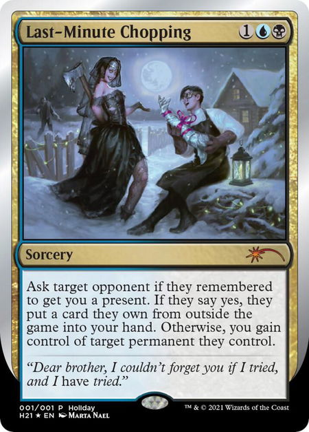 Last-Minute Chopping - Special Occasion Magic: The Gathering trading card