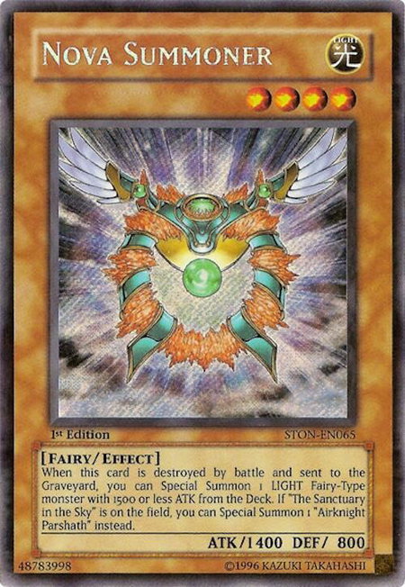 Nova Summoner - Strike of Neos YuGiOh trading card