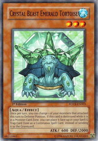 Crystal Beast Emerald Tortoise - Force of the Breaker (FOTB) #FOTB-EN003 - Common / Short Print YuGiOh Trading Card