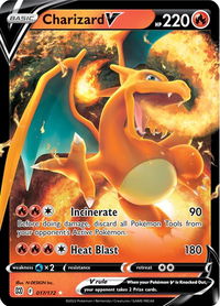 Charizard V - SWSH09: Brilliant Stars (SWSH09) #017/172 - Ultra Rare Pokémon Trading Card