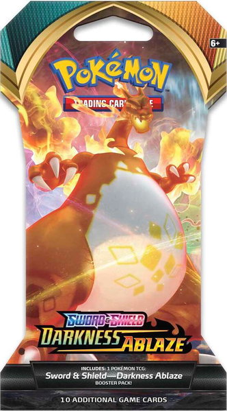 Darkness Ablaze Sleeved Booster Pack trading card from SWSH03: Darkness Ablaze Darkness Ablaze Sleeved Booster Pack - SWSH03: Darkness Ablaze Pokémon trading card