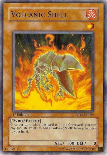Volcanic Shell - Force of the Breaker YuGiOh trading card