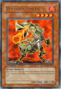 Volcanic Slicer - Force of the Breaker (FOTB) #FOTB-EN012 - Rare YuGiOh Trading Card