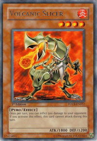 Volcanic Slicer - Force of the Breaker (FOTB) #FOTB-EN012 - Rare YuGiOh Trading Card