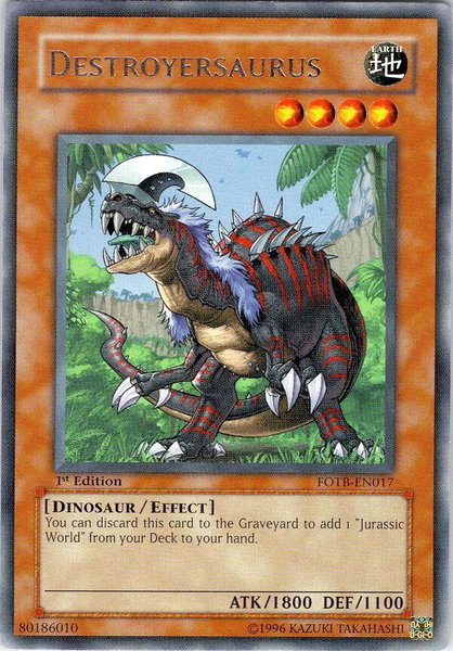 Destroyersaurus - Force of the Breaker YuGiOh trading card