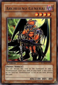 Archfiend General - Force of the Breaker (FOTB) #FOTB-EN019 - Rare YuGiOh Trading Card