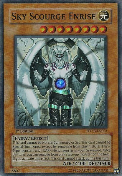 Sky Scourge Enrise - Force of the Breaker YuGiOh trading card