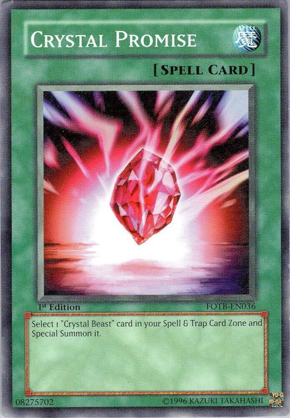 Crystal Promise - Force of the Breaker YuGiOh trading card