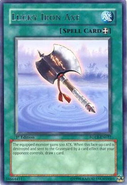 Lucky Iron Axe - Force of the Breaker YuGiOh trading card
