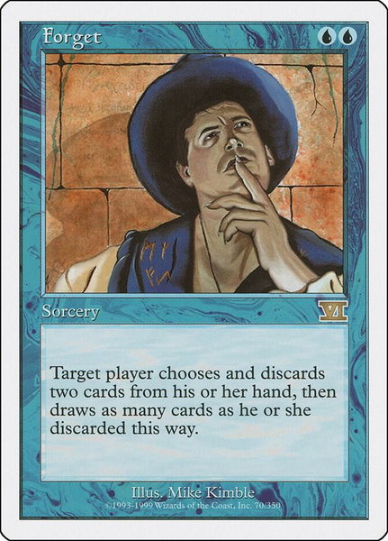 Forget trading card from Classic Sixth Edition Forget - Classic Sixth Edition Magic: The Gathering trading card