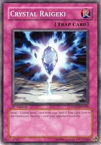 Crystal Raigeki - Force of the Breaker (FOTB) #FOTB-EN048 - Common / Short Print YuGiOh Trading Card
