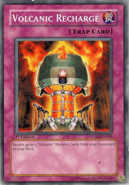 Volcanic Recharge trading card from Force of the Breaker Volcanic Recharge - Force of the Breaker YuGiOh trading card