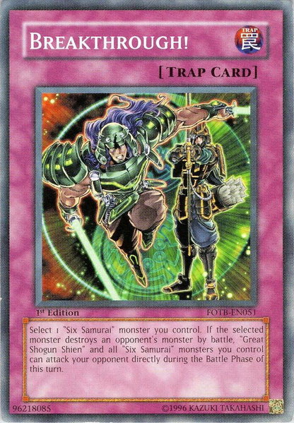 Breakthrough! trading card from Force of the Breaker Breakthrough! - Force of the Breaker YuGiOh trading card
