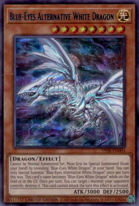 Blue-Eyes Alternative White Dragon - Miscellaneous Promotional Cards YuGiOh trading card