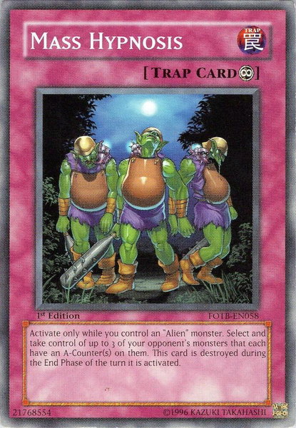 Mass Hypnosis - Force of the Breaker YuGiOh trading card