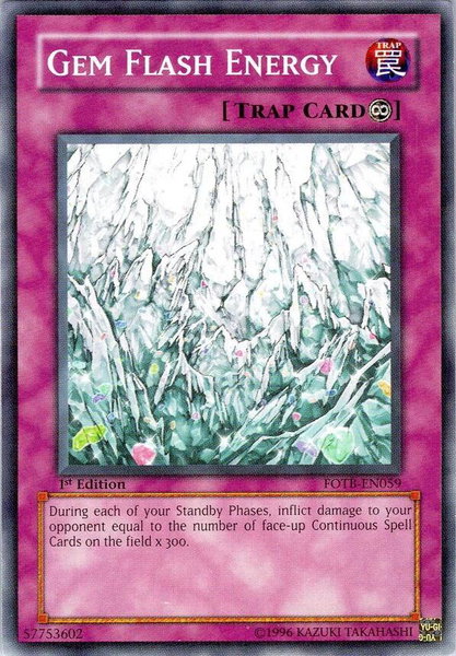 Gem Flash Energy - Force of the Breaker YuGiOh trading card