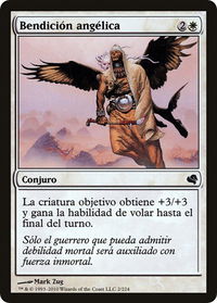 Angelic Blessing (Spanish) - "Bendicion angelica" - Magic Encyclopedia 2011 (Salvat) (PS11) #2 - Common Magic: The Gathering Trading Card
