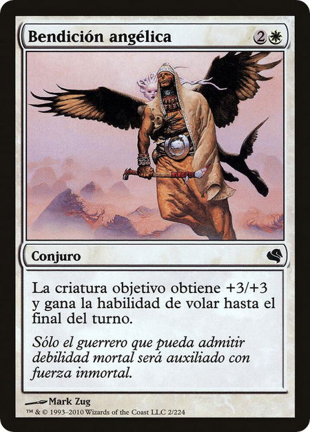 Angelic Blessing (Spanish) - "Bendicion angelica" - Magic Encyclopedia 2011 (Salvat) Magic: The Gathering trading card