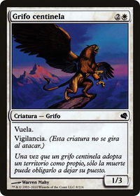 Griffin Sentinel (Spanish) - "Grifo centinela" - Magic Encyclopedia 2011 (Salvat) (PS11) #8 - Common Magic: The Gathering Trading Card