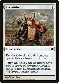 Holy Day (Spanish) - "Dia santo" - Magic Encyclopedia 2011 (Salvat) (PS11) #9 - Common Magic: The Gathering Trading Card