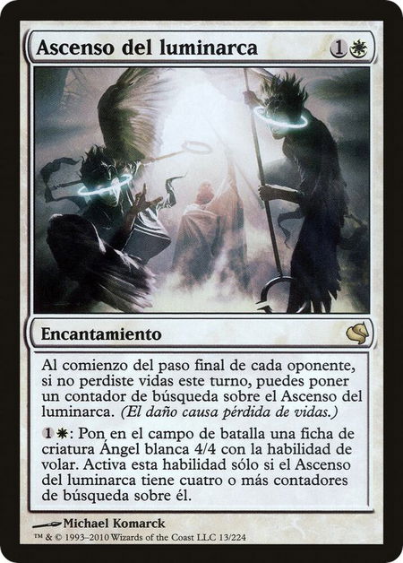 Luminarch Ascension (Spanish) - "Ascenso del luminarca" trading card from Magic Encyclopedia 2011 (Salvat) Luminarch Ascension (Spanish) - "Ascenso del luminarca" - Magic Encyclopedia 2011 (Salvat) Magic: The Gathering trading card
