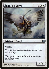 Serra Angel (Spanish) - "Angel de Serra" - Magic Encyclopedia 2011 (Salvat) (PS11) #17 - Rare Magic: The Gathering Trading Card