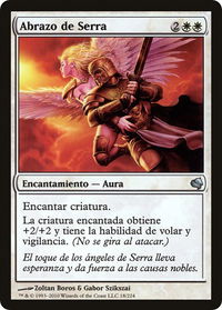 Serra's Embrace (Spanish) - "Abrazo de Serra" - Magic Encyclopedia 2011 (Salvat) (PS11) #18 - Uncommon Magic: The Gathering Trading Card