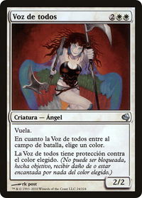 Voice of All (Spanish) - "Voz de todos" - Magic Encyclopedia 2011 (Salvat) (PS11) #24 - Rare Magic: The Gathering Trading Card