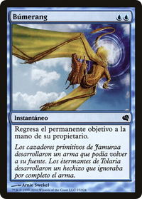 Boomerang (Spanish) - "Bumerang" - Magic Encyclopedia 2011 (Salvat) (PS11) #27 - Common Magic: The Gathering Trading Card