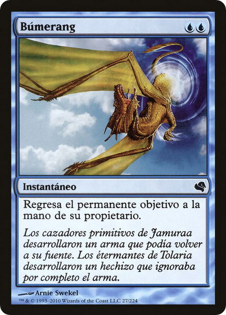 Boomerang (Spanish) - "Bumerang" - Magic Encyclopedia 2011 (Salvat) Magic: The Gathering trading card