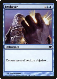 Cancel (Spanish) - "Deshacer" - Magic Encyclopedia 2011 (Salvat) (PS11) #28 - Common Magic: The Gathering Trading Card