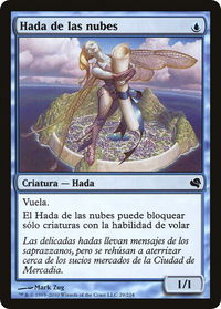 Cloud Sprite (Spanish) - "Hada de las nubes" - Magic Encyclopedia 2011 (Salvat) (PS11) #29 - Common Magic: The Gathering Trading Card