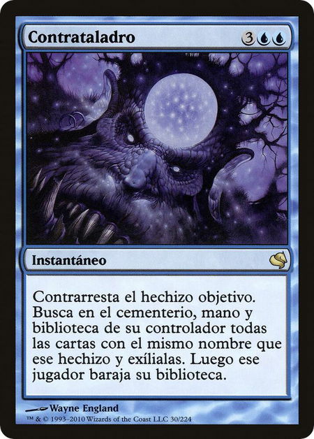 Counterbore (Spanish) - "Contrataladro" - Magic Encyclopedia 2011 (Salvat) Magic: The Gathering trading card
