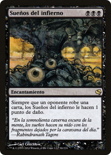 Underworld Dreams (Spanish) - "Suenos del infierno" - Magic Encyclopedia 2011 (Salvat) Magic: The Gathering trading card