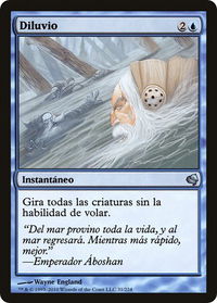 Deluge (Spanish) - "Diluvio" - Magic Encyclopedia 2011 (Salvat) (PS11) #31 - Uncommon Magic: The Gathering Trading Card