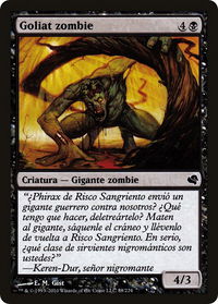Zombie Goliath (Spanish) - "Goliat zombie" - Magic Encyclopedia 2011 (Salvat) (PS11) #88 - Common Magic: The Gathering Trading Card