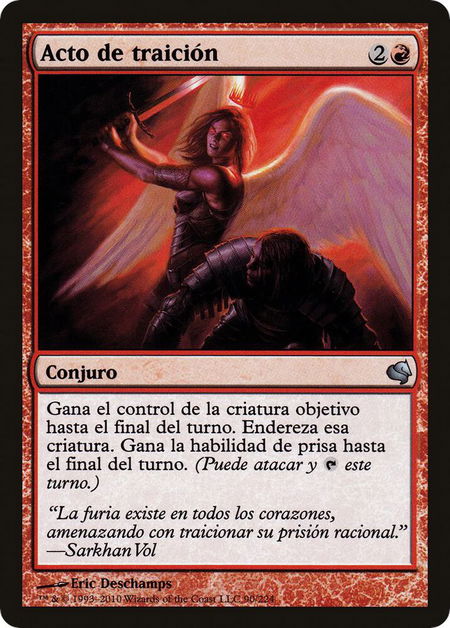 Act of Treason (Spanish) - "Acto de traicion" - Magic Encyclopedia 2011 (Salvat) Magic: The Gathering trading card