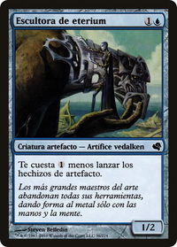 Etherium Sculptor (Spanish) - "Escultor de eterium" - Magic Encyclopedia 2011 (Salvat) (PS11) #36 - Common Magic: The Gathering Trading Card