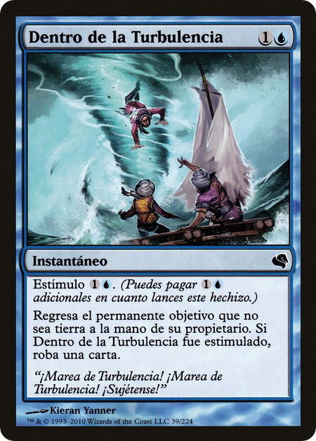 Into the Roil (Spanish) - "Dentro de la Turbulencia" - Magic Encyclopedia 2011 (Salvat) Magic: The Gathering trading card