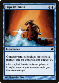 Mana Leak (Spanish) - "Fuga de mana" - Magic Encyclopedia 2011 (Salvat) (PS11) #42 - Common Magic: The Gathering Trading Card